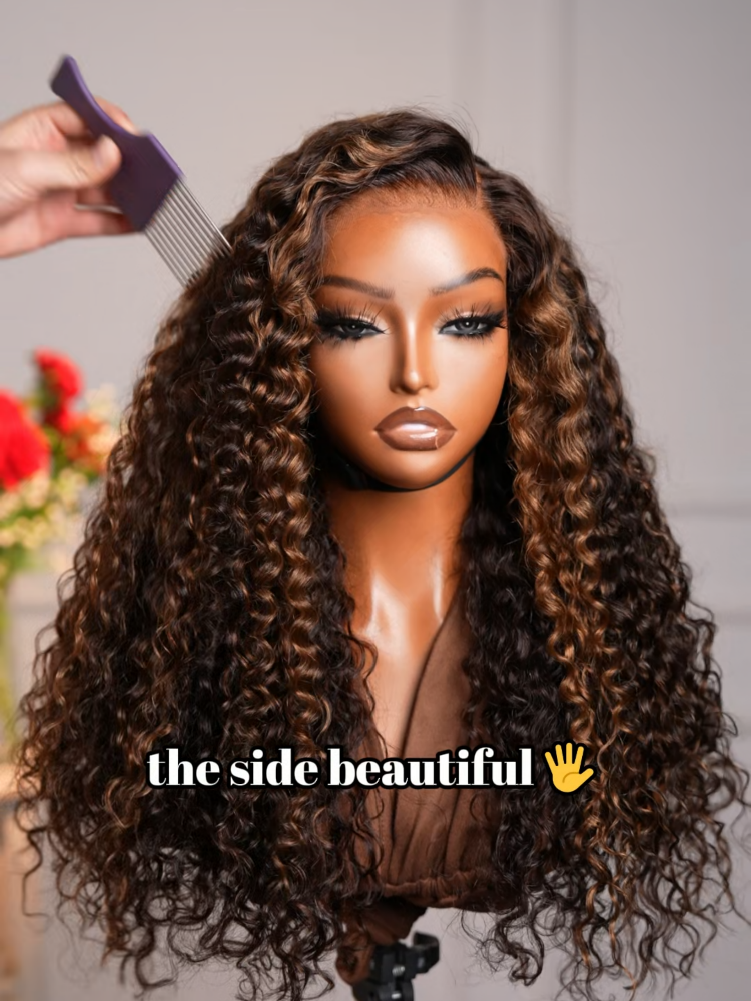 Fall’s hottest wig drop 🔥 Ready to slay every outfit 🍁#humanhair #wigtok #gluelesswig #fallwig #luvmehair #wig #highlightwig