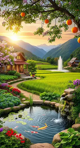 Indahnya Seperti di Surga? #suasanaalamdesaku #suasanapedesaan #suasanadikampung #rumahdidesa #alamdesa 