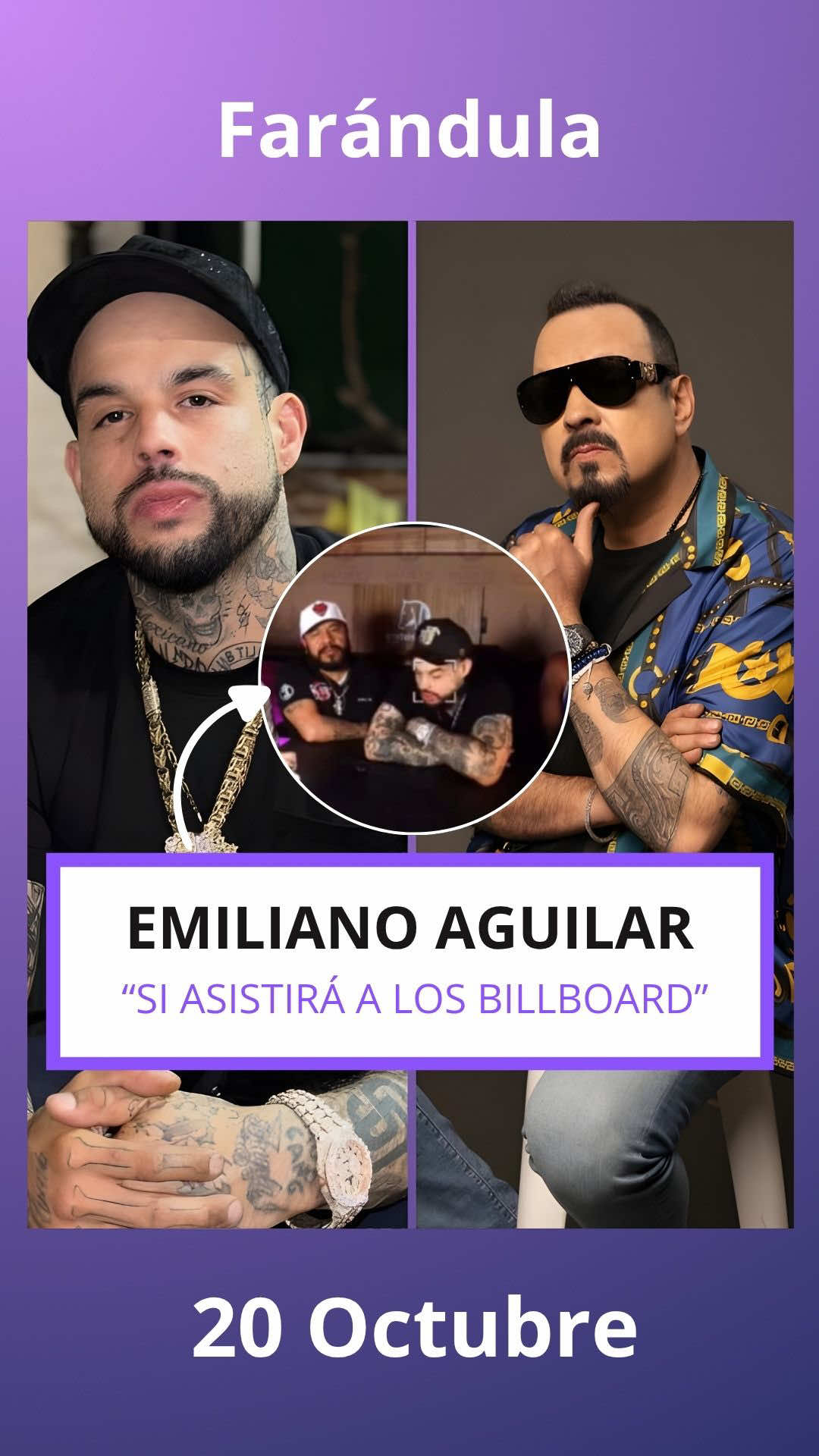 Emiliano Aguilar asistirá a los BILLBOARD #billboard #emilianoaguilar