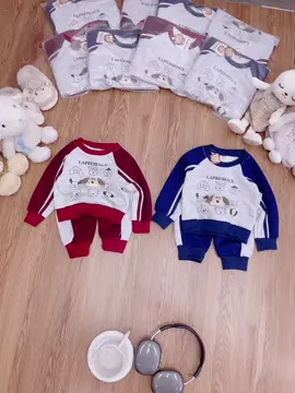 set bộ dài tay gắn gấu nổi siêu dễ thương cho bé lun ạ🥰 #quanaotreem #setquanaochobe #xuhuongtiktok2025 #hottrend #dobochobe #capobaby2 