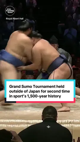 Sumo's biggest international showcase in history rocked London this week, spotlighting more than 40 wrestlers across 100 bouts with blistering palm thrusts, stunning face slaps and an unforgettable lightning-fast overarm throw. The final championship clash of the Grand Sumo Tournament was a battle of giants. CBS News' @Ramy Inocencio gives a behind-the-scenes look at the sold-out affair, which he says was 