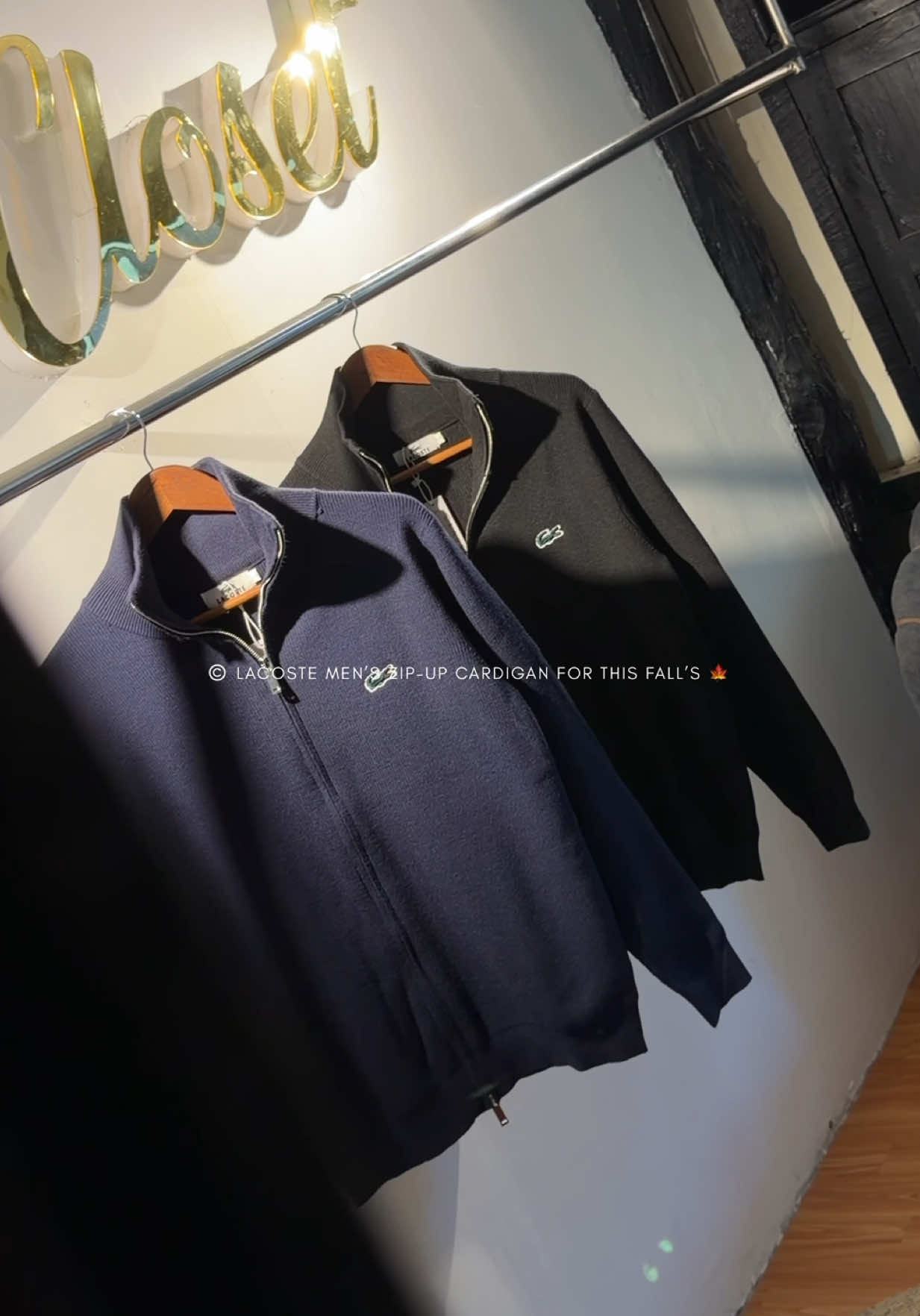 Lacoste Men’s Zipper knit Cardigan Size-M,L,XL,2XL #skcloset #skcloseturlabari #cardiganoutfit #zipupsweater #lacostesweater 