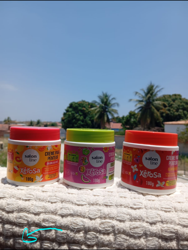 Xêrosa na versão mini kit com 3 potes de creme 180g #salonline #xêrosa @Salon Line #migslovers #xerosasalonline 