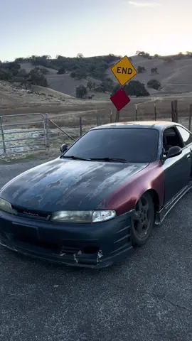 Finally hits the streets after. 5 years of sitting.30 min drive like a champ #e5c4pe #nissan #silvia #326power #s14 