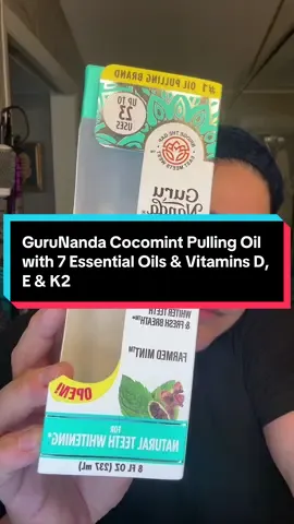 Let’s oil pull together for the first time 🥥✨ I recently learned how beneficial this can be for our overall health — especially as we get older. The GuruNanda Cocomint Pulling Oil blends coconut oil with 7 essential oils and vitamins D, E, and K2 to help freshen breath, support gum hygiene, and elevate your morning routine. It’s like a spa moment for your mouth — clean, natural, and refreshing! #MatureWellness #OilPullingRoutine #NaturalOralCare #HealthyHabits #freshstartmorning 