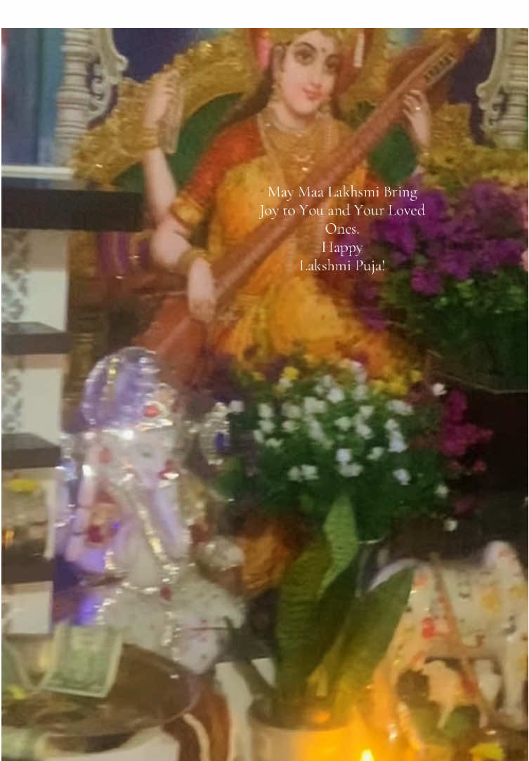 May Maa Lakhsmi Bring Joy to You and Your Loved Ones. Happy Lakshmi Puja! 