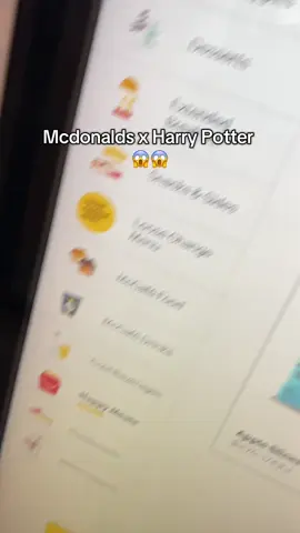 McDonalds x Harry Potter