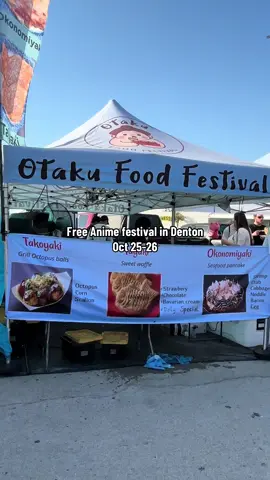 @otakufoodfestival is coming back to Denton🤩 This is a free two day food and anime event. They have 100+ food vendors,cosplay,sumo wrestling,anime vendors and more. If you ever wanted to go to a food festival come check it out😋It’s going to take place at the Golden Triangle mall in Denton,Tx. #foodfestival #otakufestival #festival #dfwinfluencer 