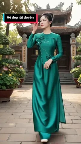 Áo dài thiết kế lụa vẫn gỗ đính hoa cực sang trọng, tôn lên vẻ đẹp người phụ nữ việt #hoale4mua #aodai #aodaivietnam #aodaitruyenthong #aodaithietke 