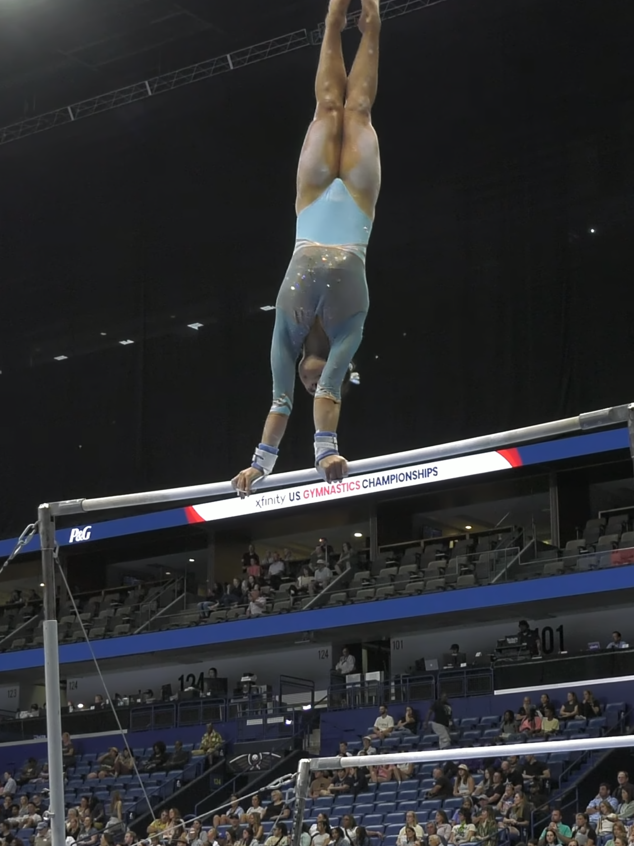 Gabrielle Hardie Slow Motion 2025 Xfinity US Championships Day 1 Uneven Bars Part_3 #SlowMotion #Gymnastics