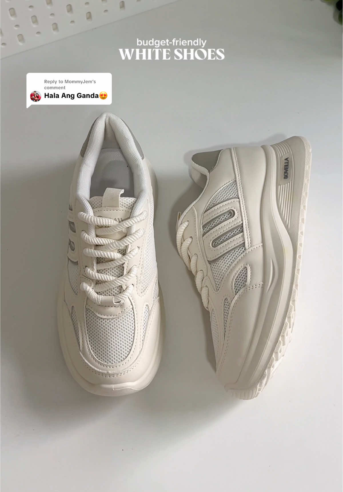 Replying to @MommyJem nasa 200+ lang to😩❤️ #shoesforwomen #whiteshoes #affordableshoes #shoesrecommendation #runningshoes 