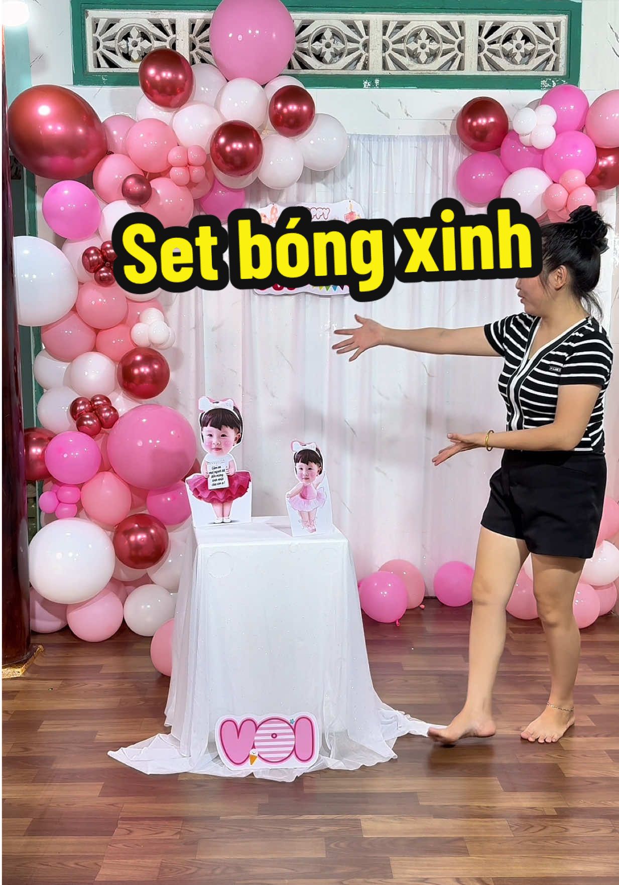 Tự trang trí cho con với set bóng đầy đủ  #ngocgiautayninh #ngocgiaubongbong #setbongsinhnhat #trangtrisinhnhat #chaixitbong 