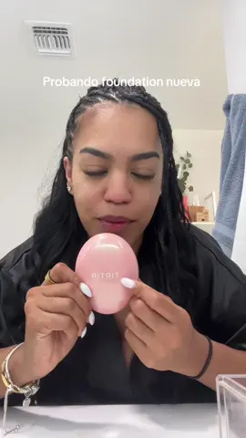 GRWM probando foundation nueva de @TIRTIR Inc. comprada en Amazon 
