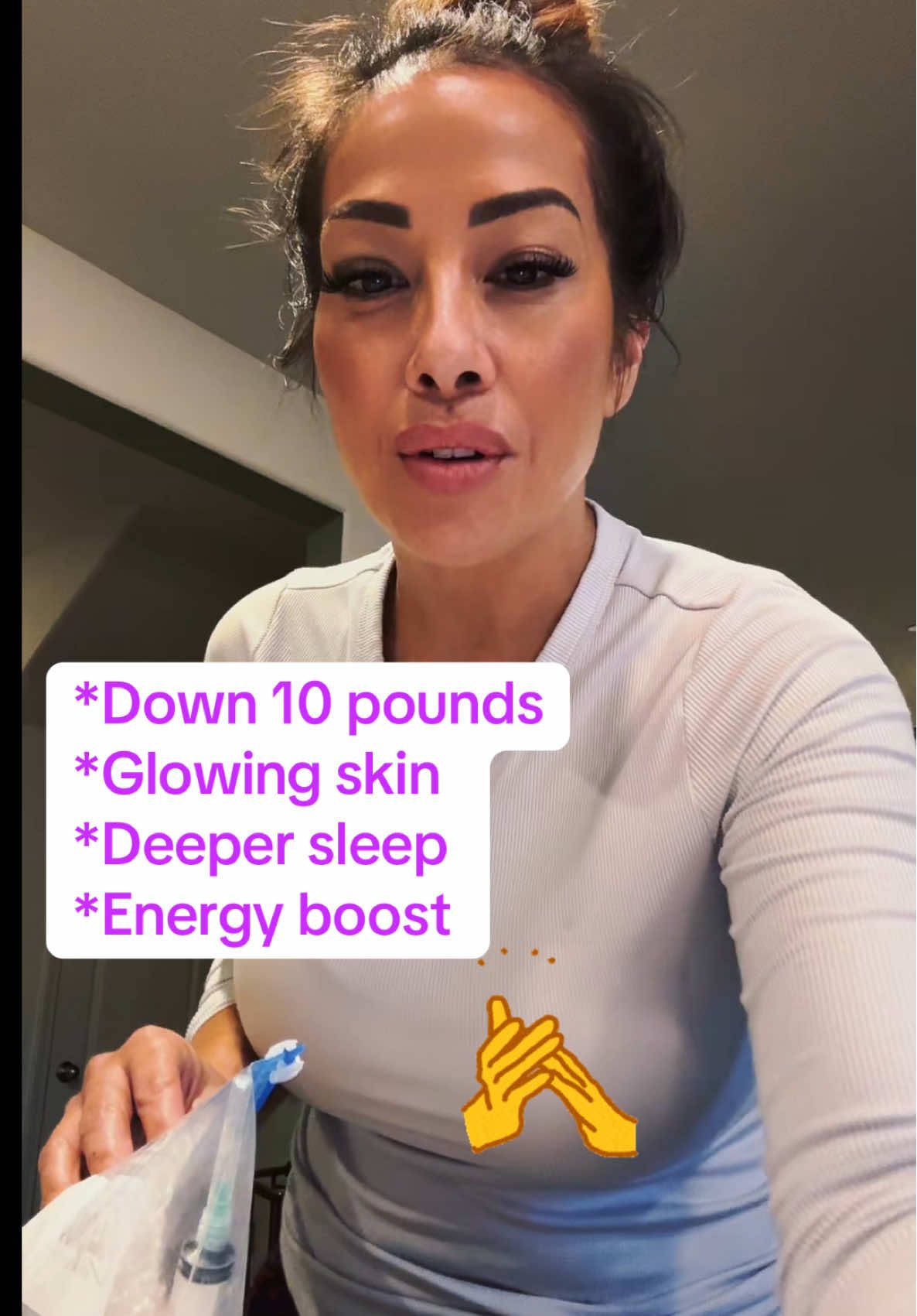 Peptides!! Weight loss, glowing skin and thicker hair 👍🏼 It can happen with these!! DM for US vendors #biohacking #peptidejourney #antiaging #skintok #beautyover40 