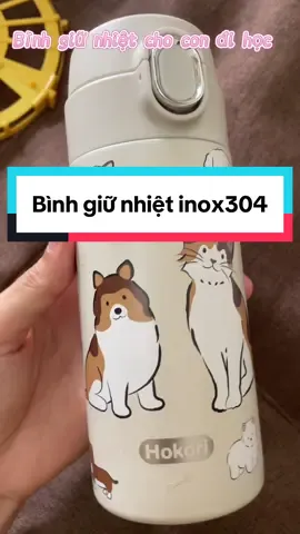Bình giữ nhiệt hoa tiết xinh cho con mang nước đi học nha các mẹ ơi #binhgiunhietchobe #viraltiktok #xuanhuong #binhgiunhiet #inox 