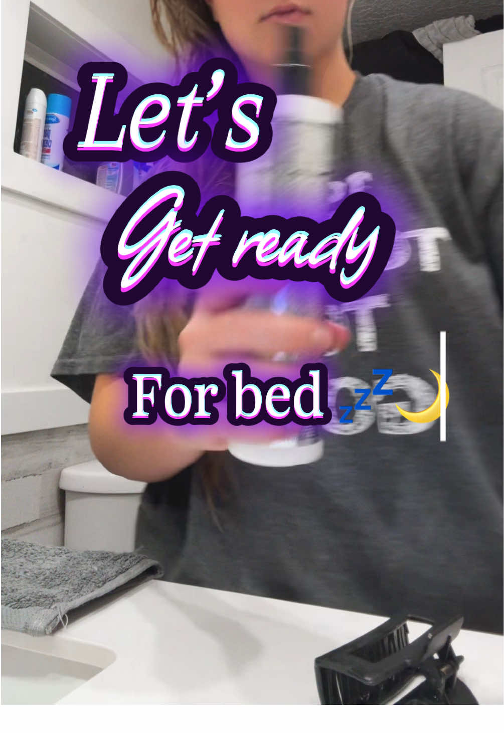 Quick little GRWM for bed addition🌙💤 Also huge shout out to the girls who wear cute Jammie’s to bed…. I literally throw on my husbands old T-shirts, Who else does this? I swear it’s the most comfortable way to sleep😅🤣 @Redken @Wet Brush @Native  @Verb Products #momtent #GRWM #goodnight #motherhoodunfiltered #momlifebelike 