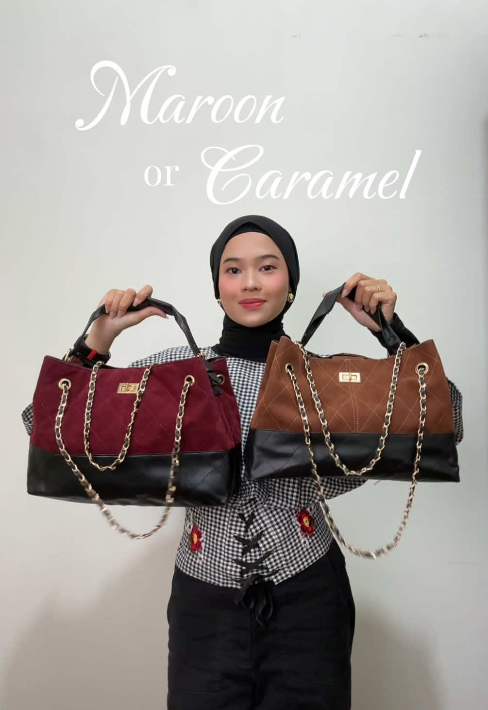 Maroon atau Caramel nih bestie🥰😚 #maroon #caramel #bag #shoulderbag #handbag 