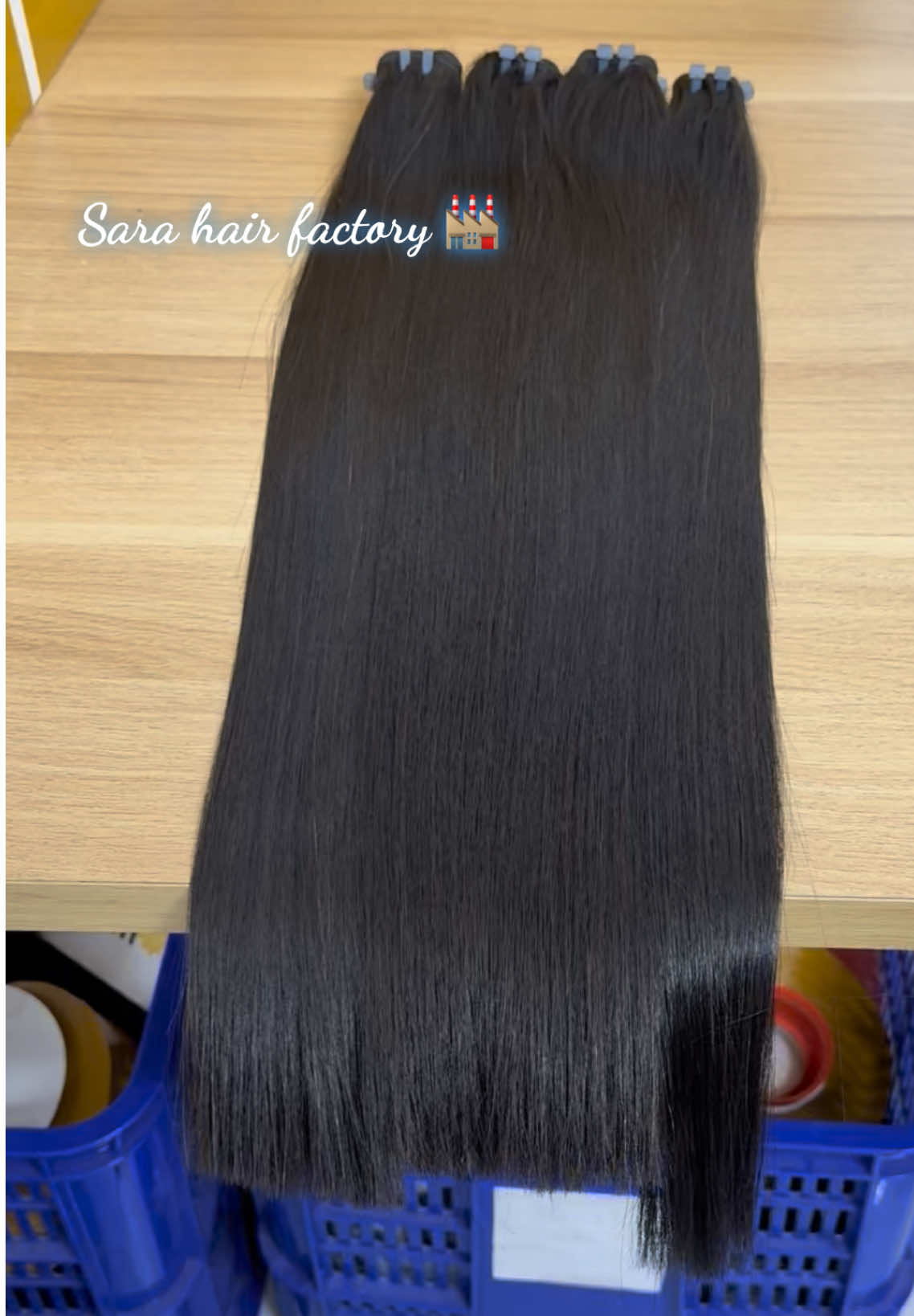 Long bone straight 24 inches 🤩🤩🤩 #sarahairfactory #vietnamhairfactory #humanhair #leasarahair #bonestraighthair 