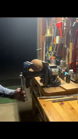 My grandpa opening a coconut 🥥 #coconut #coconuts 