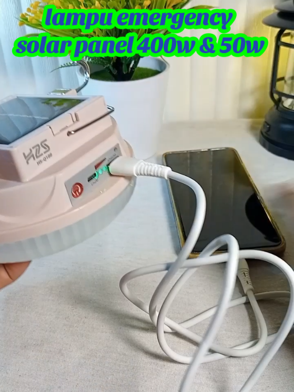 lampu emergency solar panel 400w+50w dan fitur lengkap bisa cas hp#lampu  #emergency#solarpanel#h2s#lampuemergency 