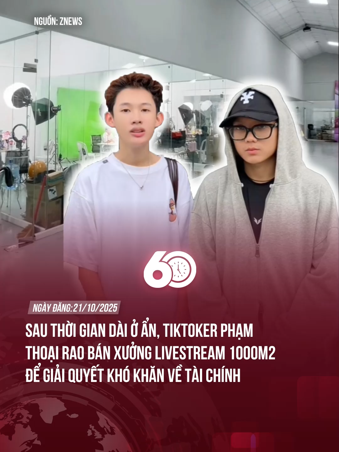 SAU THỜI GIAN DÀI Ở ẨN, TIKTOKER PHẠM THOẠI GIAO BÁN XƯỞNG LIVESTREAM 1.000M2 ĐỂ GIẢI QUYẾT KHÓ KHĂN VỀ TÀI CHÍNH #60giay #theanh28news #theanh28