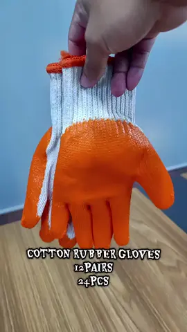 Mga boss! 👷‍♂️ Sulit na sulit ‘to — 12 pairs / 24pcs heavy-duty orange rubber gloves! 💪 Perfect para sa construction, gardening, o kahit anong trabahong madumi! Durable, makapit, at pangmatagalan 🔥 Bili na habang may stock pa! 🧤💥” #WorkReadyGear #AffordableFindsPH #TiktokMadeMeBuyIt #ConstructionEssentials #DurableGloves 
