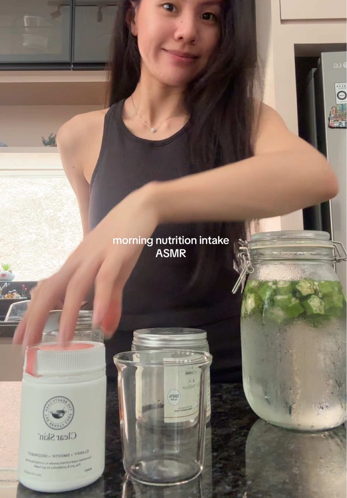 No trending sound, just my spoon doing ASMR for free #asmr #wellness #nutrition #guthealth #wellnessjourney 