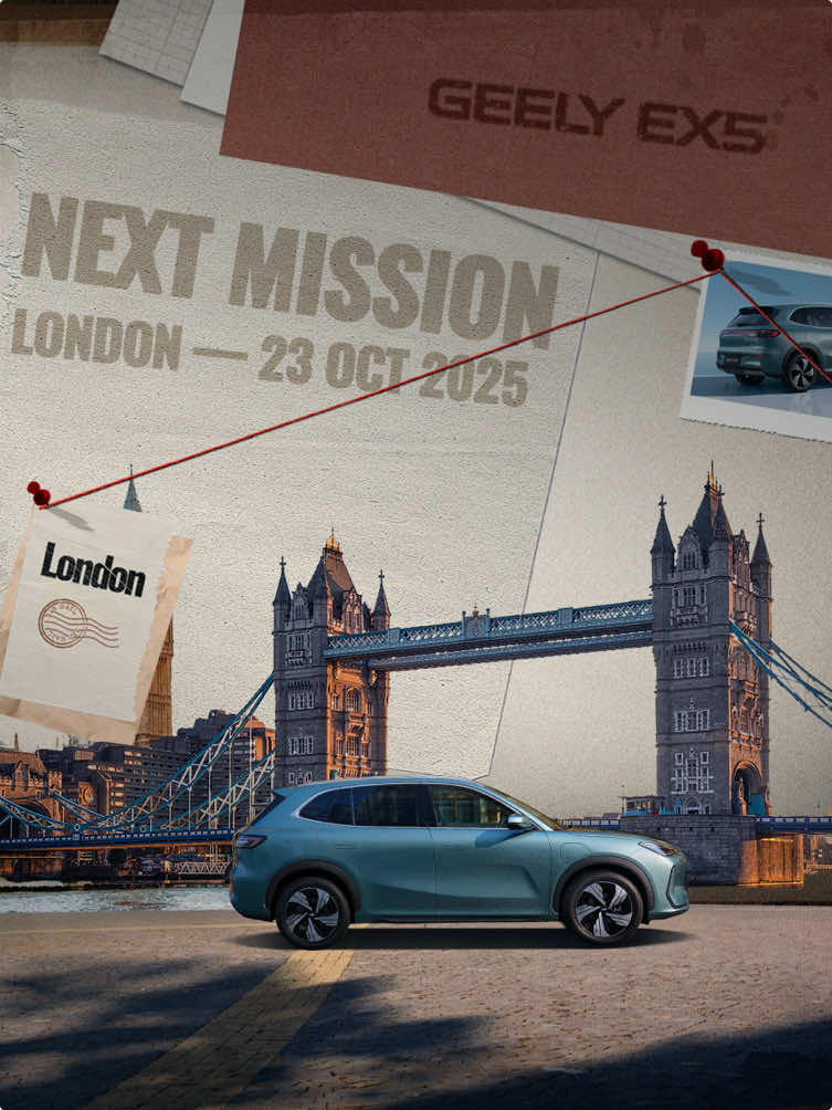 NEW DIRECTIVE: ACTIVATED. Status: 33 Countries — Mission Complete.  Next Destination: United Kingdom  Unit: Geely EX5 Mission Lock: Oct 23 | 16:00 (UTC+1) #GeelyAuto #SeeTheWorldInFull #GeelyEX5