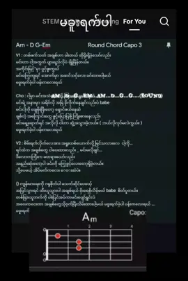 မခူးရက်ခဲ့ပါ // THOMAZZ #fyp #lyrics_songs #chords #myanmarsongs #myanmarnewsong 