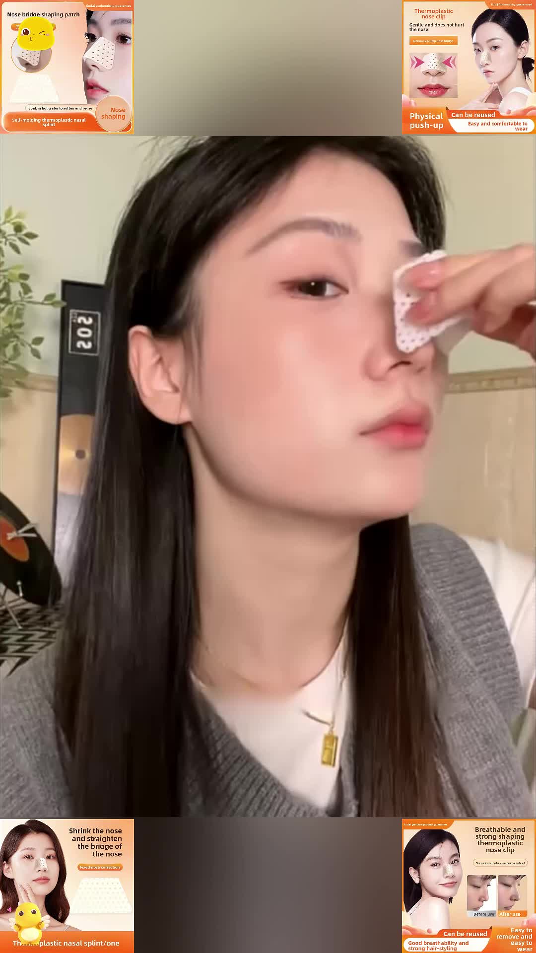 A savior for those with flat noses! The authentic iUDA thermoplastic nose clip ensures genuine quality, making nose shaping effortless with just one press～✨ 
High elasticity after softening can restore, shape a delicate nose on your own, the before - and - after comparison is amazing! Breathable without causing breakouts, strong shaping and firm～Reusable for great value, easy to remove and wear, beginners can master it in seconds! Want a naturally high and straight nose? This is the one👇
 