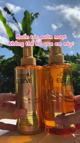 Bộ gội xả dưỡng tóc suôn mượt cao cấp L'Oreal Paris Extraordinary Oil Smooth 440ml x2 ##junjunreview##loreal##lorealparis##daugoi##dauxa