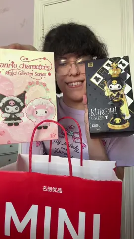 I LOVE THEM SO MUCH!!🩷🖤@MINISO United States @MINISO OFFICIAL #miniso #minisoblindbox #sanrio #mymelody #kiromi #sanriogirl #blindbox #blindboxopening #blindboxunboxing #funny #visuallyimpaired #foryou #fyp #viral #xyzbca 