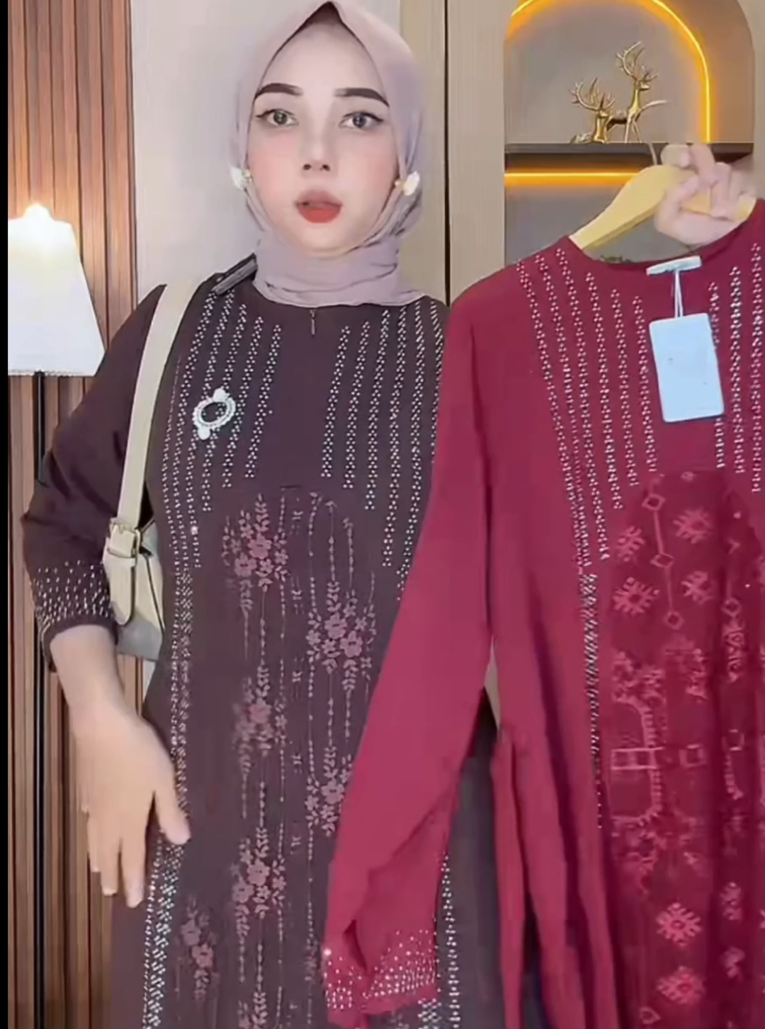 Gamis Crinkle Kombinasi Payet Mewah & Elegan #gamismewah #gamiswanita #fyppppppppppppppppppppppp #trending #gamis 