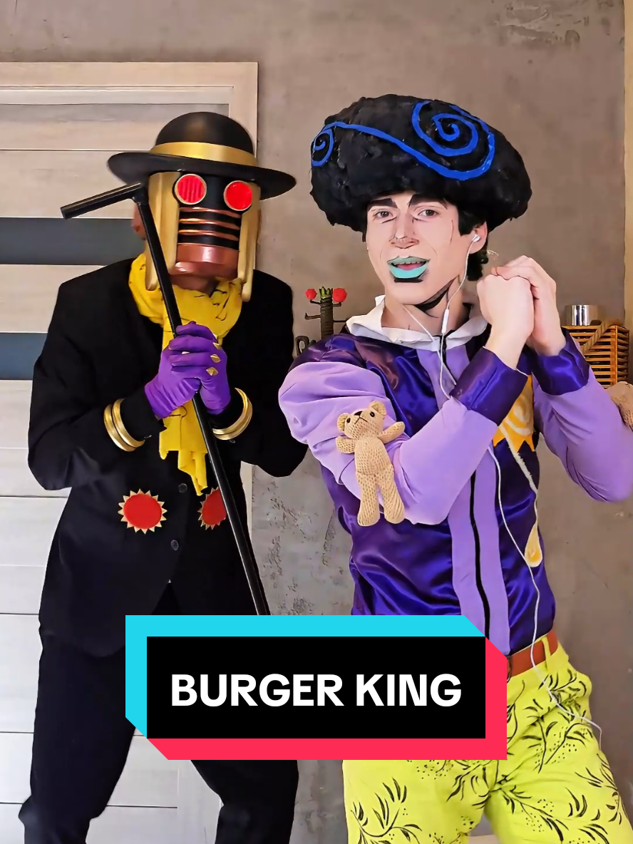 JoJo BURGER KING DANCE🍔👑 #jjba #jjba #jojolion #toru #wonderofu @Aureliush_Star 