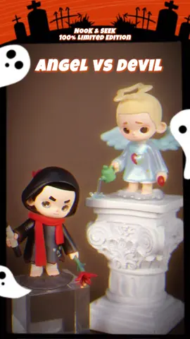 Angels & Devil: Polar Opposites Colliding to Spark Magic in This Mysterious Land •NOOK & SEEK Limited Edition #52toyS #NOOK #Angle #devil #limitededition 