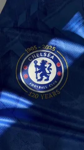 Chelsea's new home football shirt for the 2025-26 season, marking the club's 120th anniversary, is simply too beautiful to resist.#fyp #footballjersey #newjersey #shirt #chelsea 