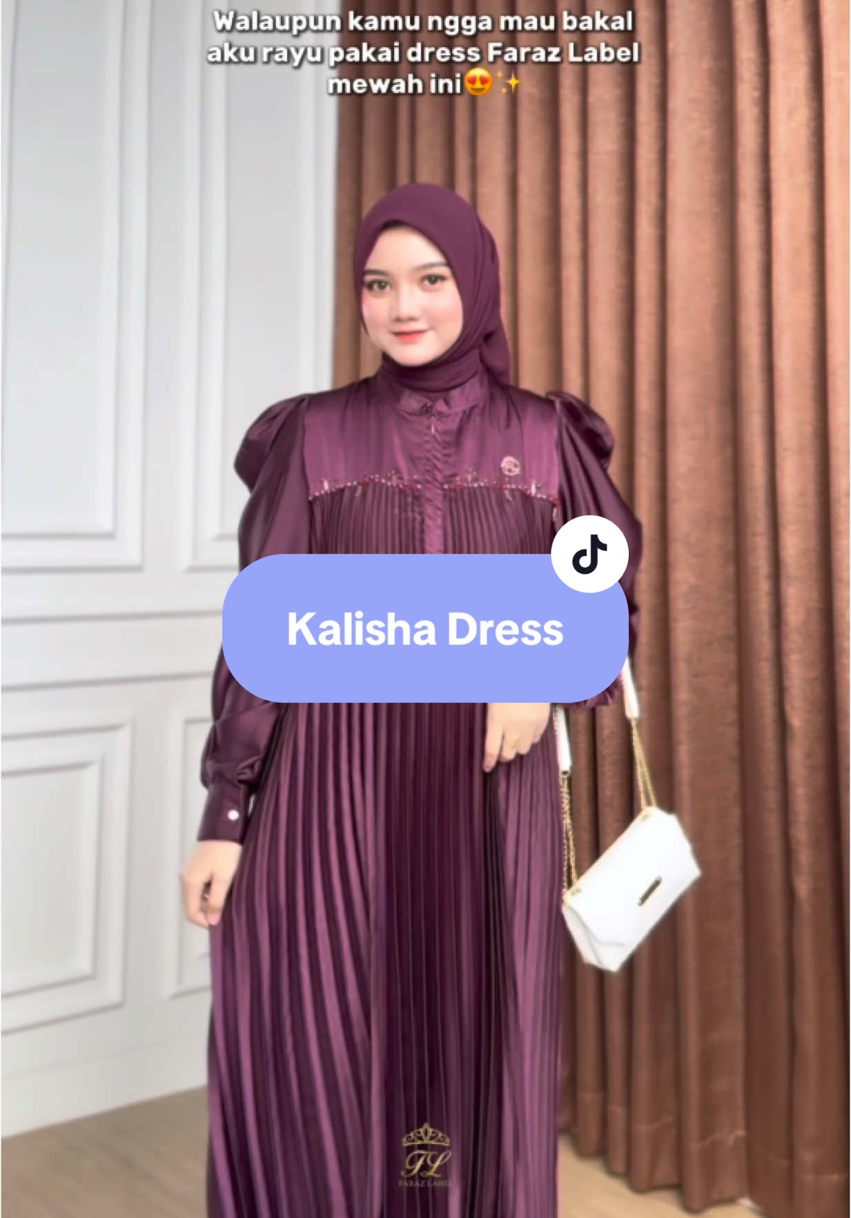 Siapa sih yang ngga mau di rayu sama dress cantik ini? #farazlabel #fypシ゚viral🖤tiktok #gamiskondangan #gamislebaran2026 #gamisluxury 