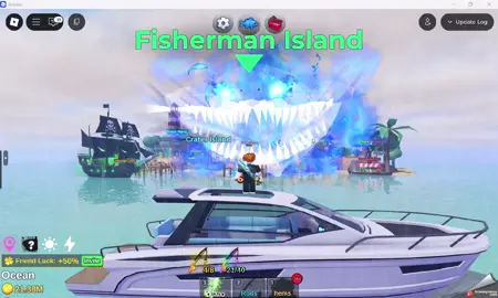 Ada yg mau tukeran Ghost Elshark Gran Maja 650T ke Elmaja Ori? #fishitroblox #robloxfyp #fyp #fishit #roblox 