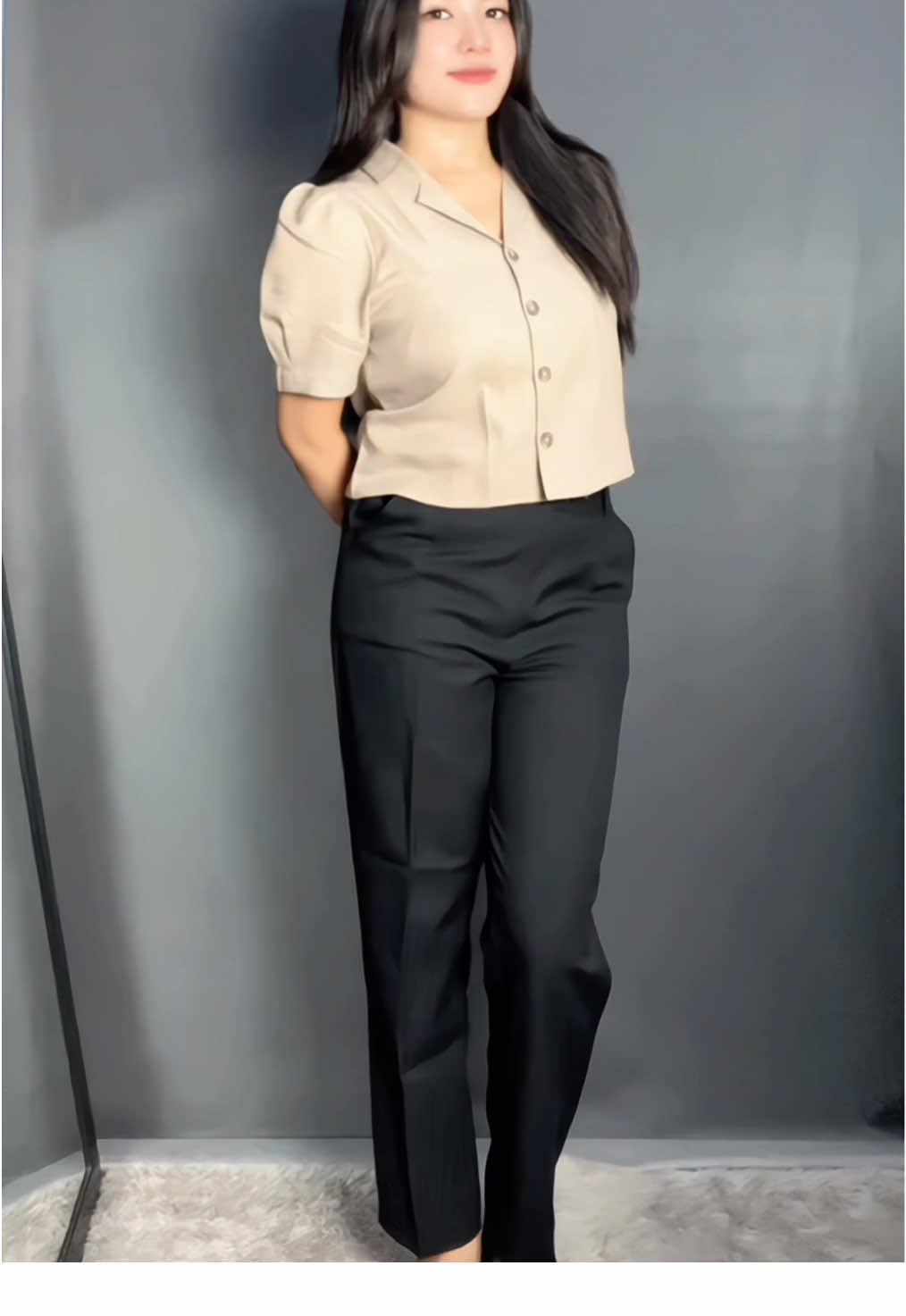 Celana kerna anti kusut, cek keranjang kuning 🥰#fypシ゚ #celanakerja #celanakerjawanita #formaloutfit 