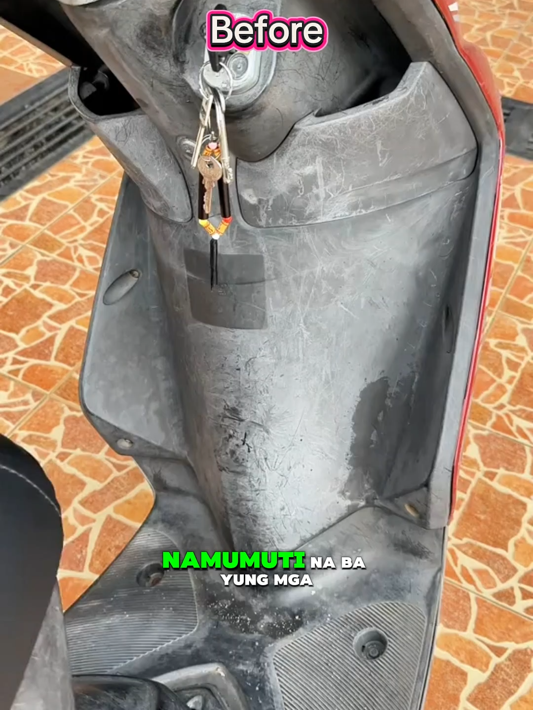 Dati sobrang faded na ‘yung plastic trims ko, parang luma na agad ‘yung kotse 😩 pero after ko lagyan neto, bumalik kulay oh!.#longlasting#BeforeAndAfter#plasticrestorer#safe#carglowlab
