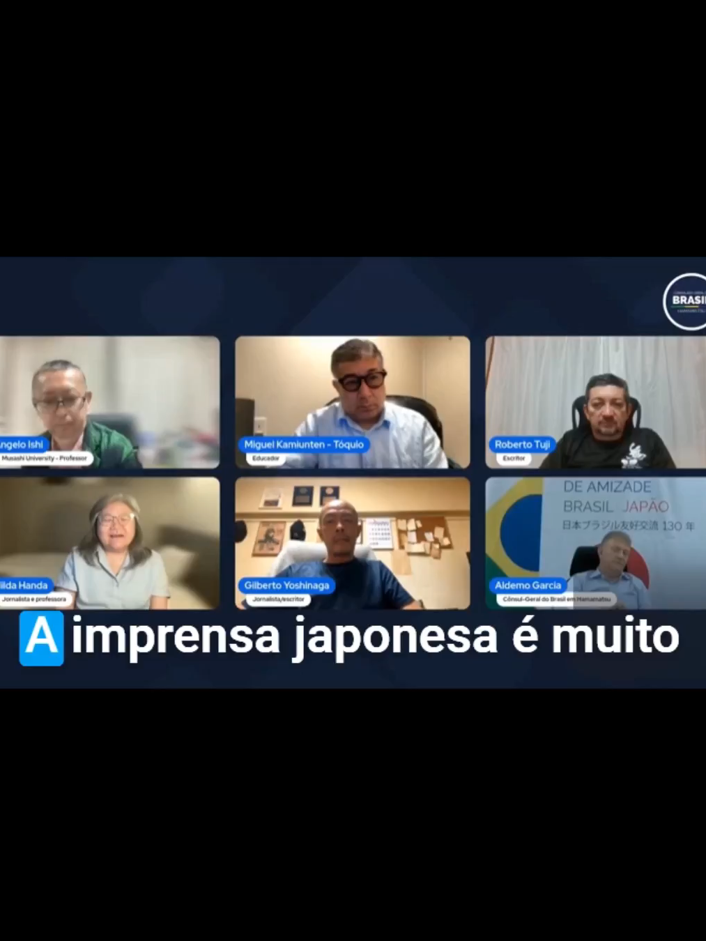 🌏 O Futuro da Comunidade Brasileira no Japão O futuro da comunidade brasileira no Japão foi tema de um debate online, moderado pelo Cônsul-Geral em Hamamatsu, Aldemo Garcia, em 11 de setembro. #ConsuladoHamamatsu #BRnoJapão #FuturoDekassegui #Integração #AldemoGarcia