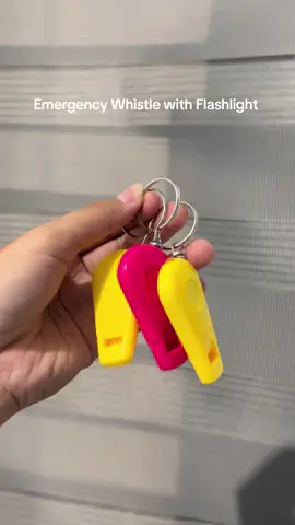 Mini keychain whistle with flashlight!! 