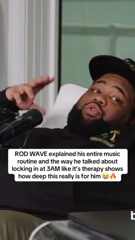 ROD WAVE explained his entire music routine and the way he talked about locking in at 3AM like it’s therapy shows how deep this really is for him 😭🔥#rodwave 