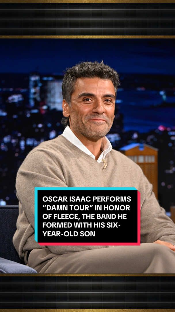 Oscar Isaac performs “Damn Tour” in honor of Fleece, the band he formed with his six-year-old son! #FallonTonight #TonightShow #OscarIsaac #JimmyFallon 