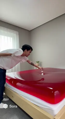 Tôi đặt một quả trứng lên một chiếc giường thạch... và kết quả 🤯  #fyp #xuhuong #thinghiem #giaitri 