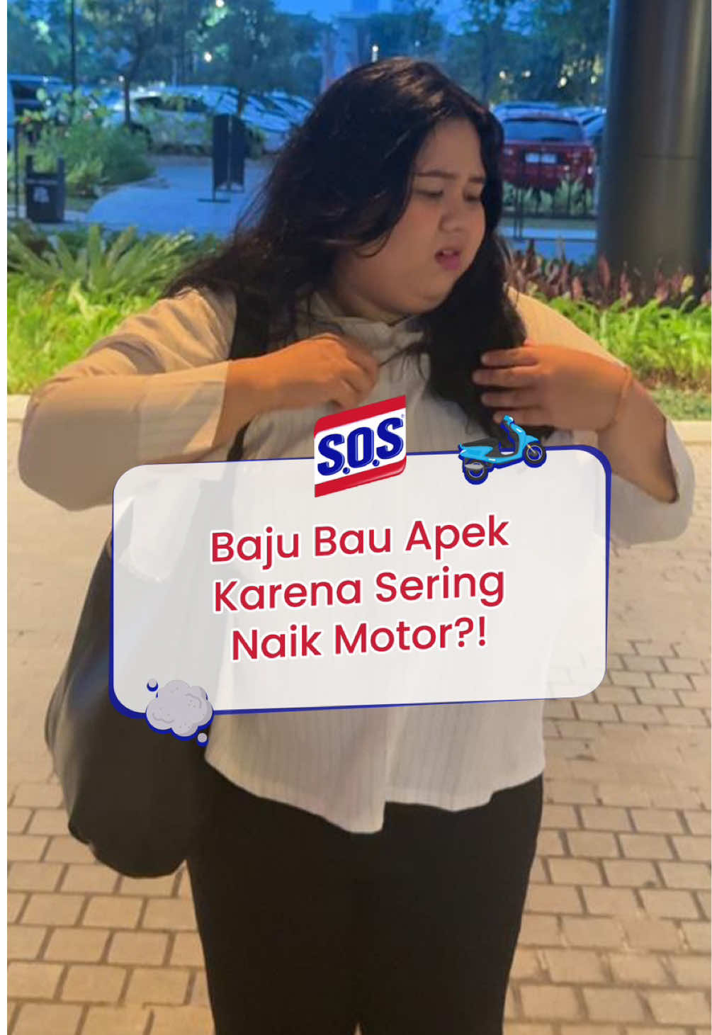 Baju bau apek karena naik motor? tenang! sekarang udah gak akan bau lagi!  #sosantibacterial #rumahbersihkeluarganyaman #bersihokkumanko #fyp 