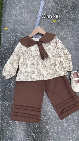 Set đồ mùa thu cho bé xinh xỉu #begai #quanaochobe #mevabe 