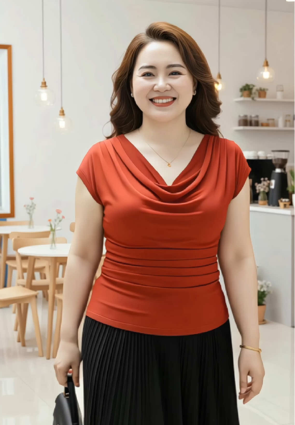 Áo thun cổ đỗ lệch vai bigsize 40–85kg, tôn dáng che khuyết điểm, vải co giãn thoải mái, dễ phối đồ. #aothunnu #aothunbigsize #thoitrangbigsize #thoitrangnu #xuhuong  @Tủ Đồ Quốc Dân  @Tủ Đồ Quốc Dân 