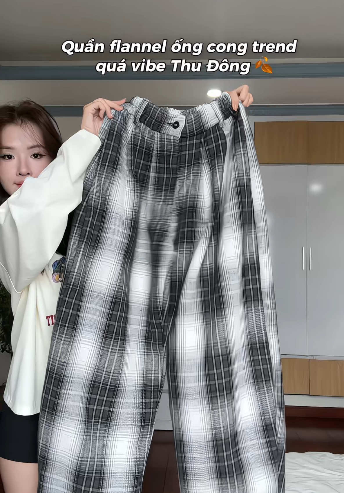 Tới mùa diênn Flannel rùii ✨🍂❄️ #flannel #quanongrong #hottrend #phoido #thudong 