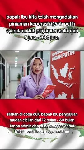 assalamualaikum bapak ibu dibuka pinjaman yang telah di resmikan Prabowo syarat mudah dan cepat bunga (0%) pencairan 10-20 menit langsung cair  #pinjamanamanah  #pinjamancepat  #koperasimerahputih  #cukupktpcair  #fyppppppppppppppppppppppp 